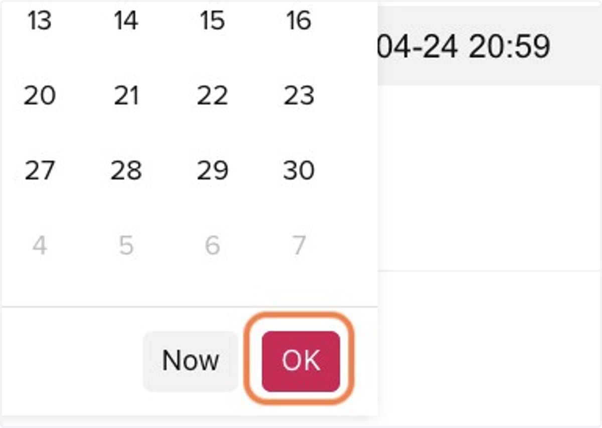 Click on OK