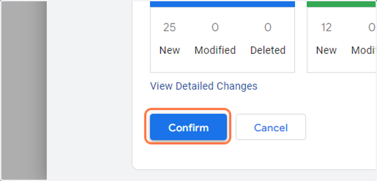 Click on Confirm