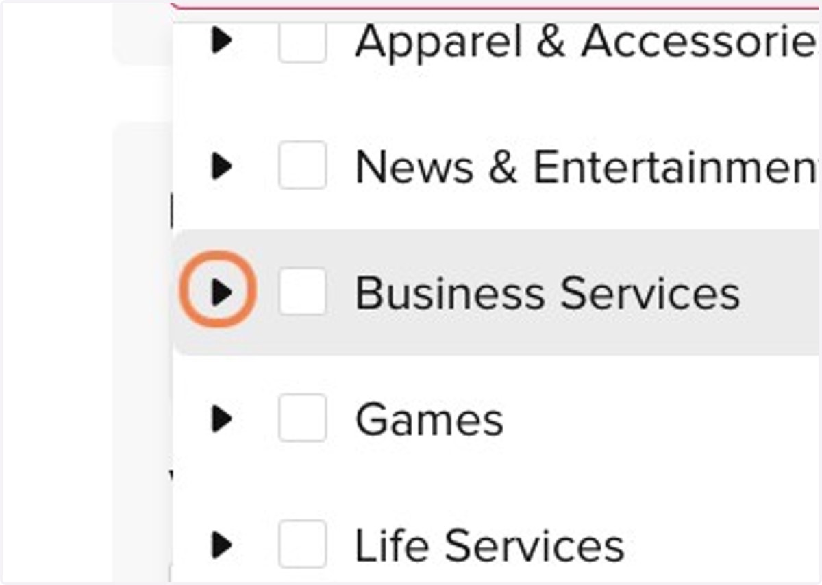 Click on Business Services