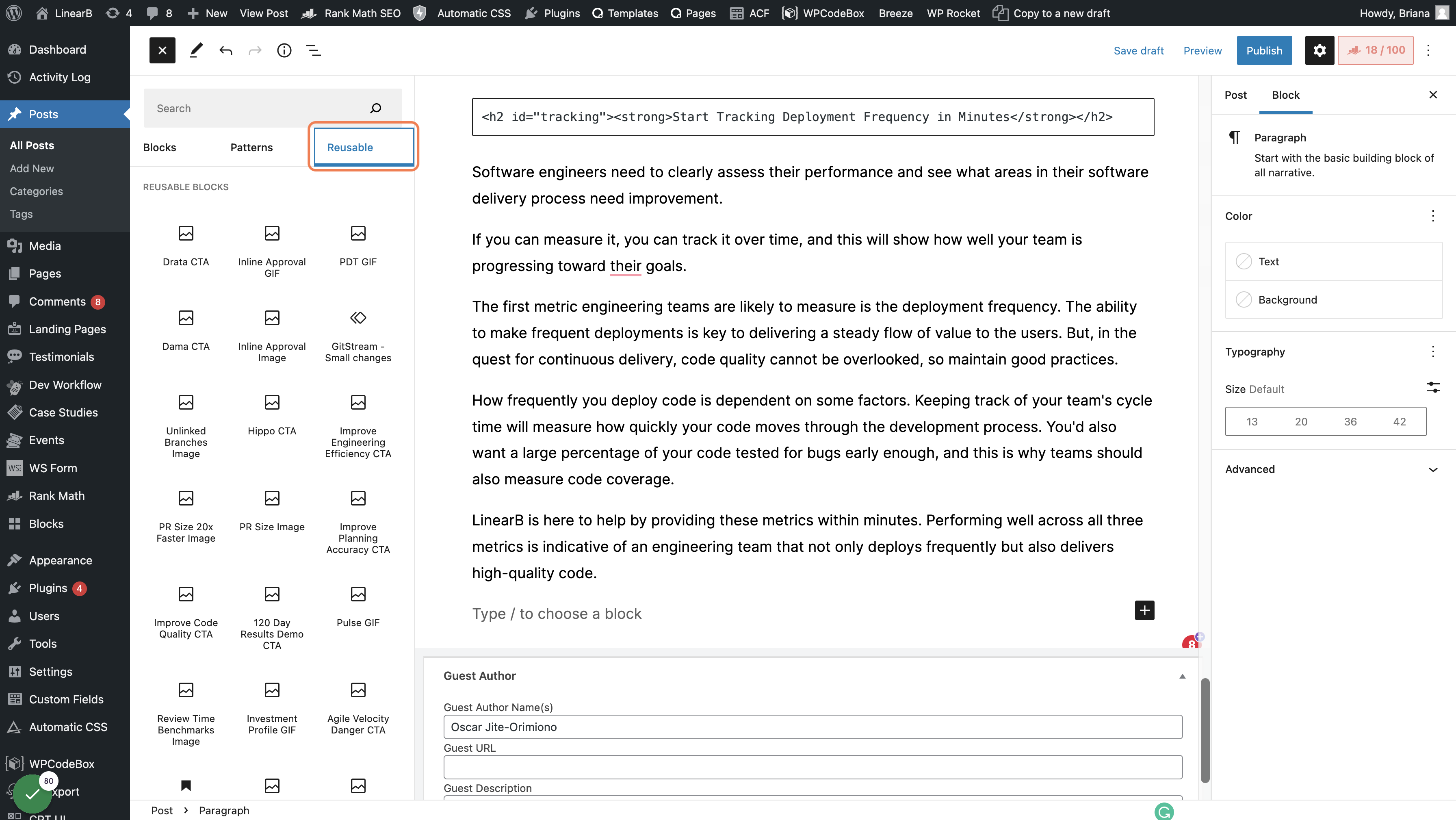 Click on Reusable