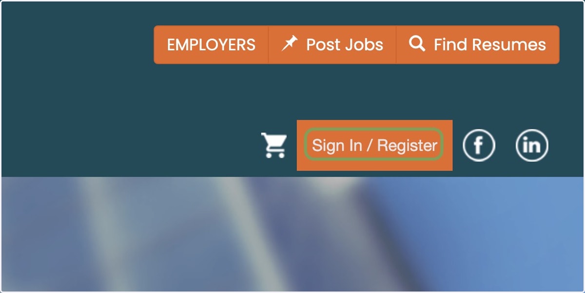 Click on Sign In / Register