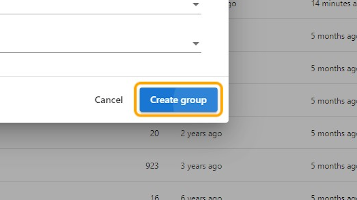 Click Create group