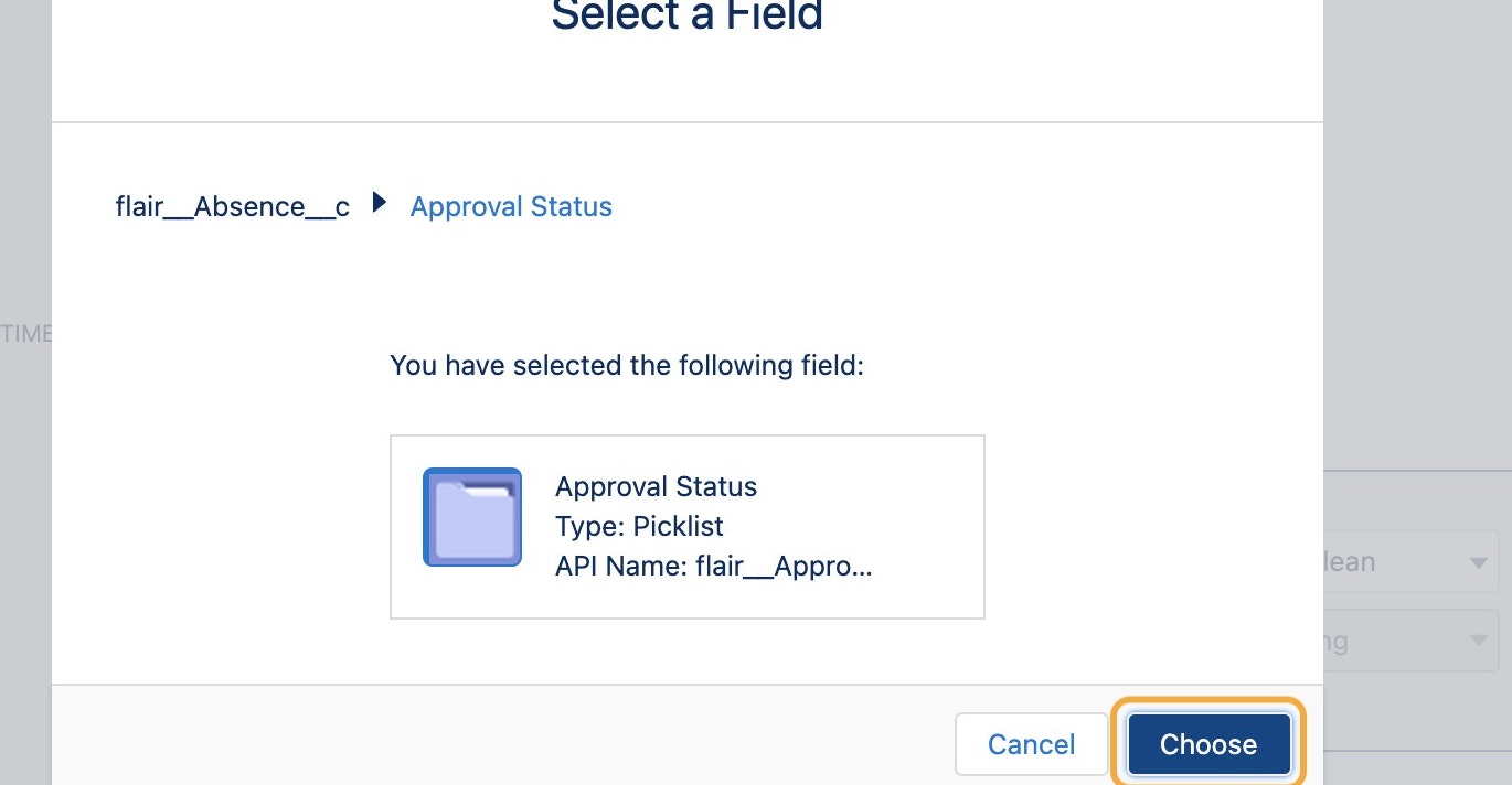 Absence→ Approval Status, then click on Choose