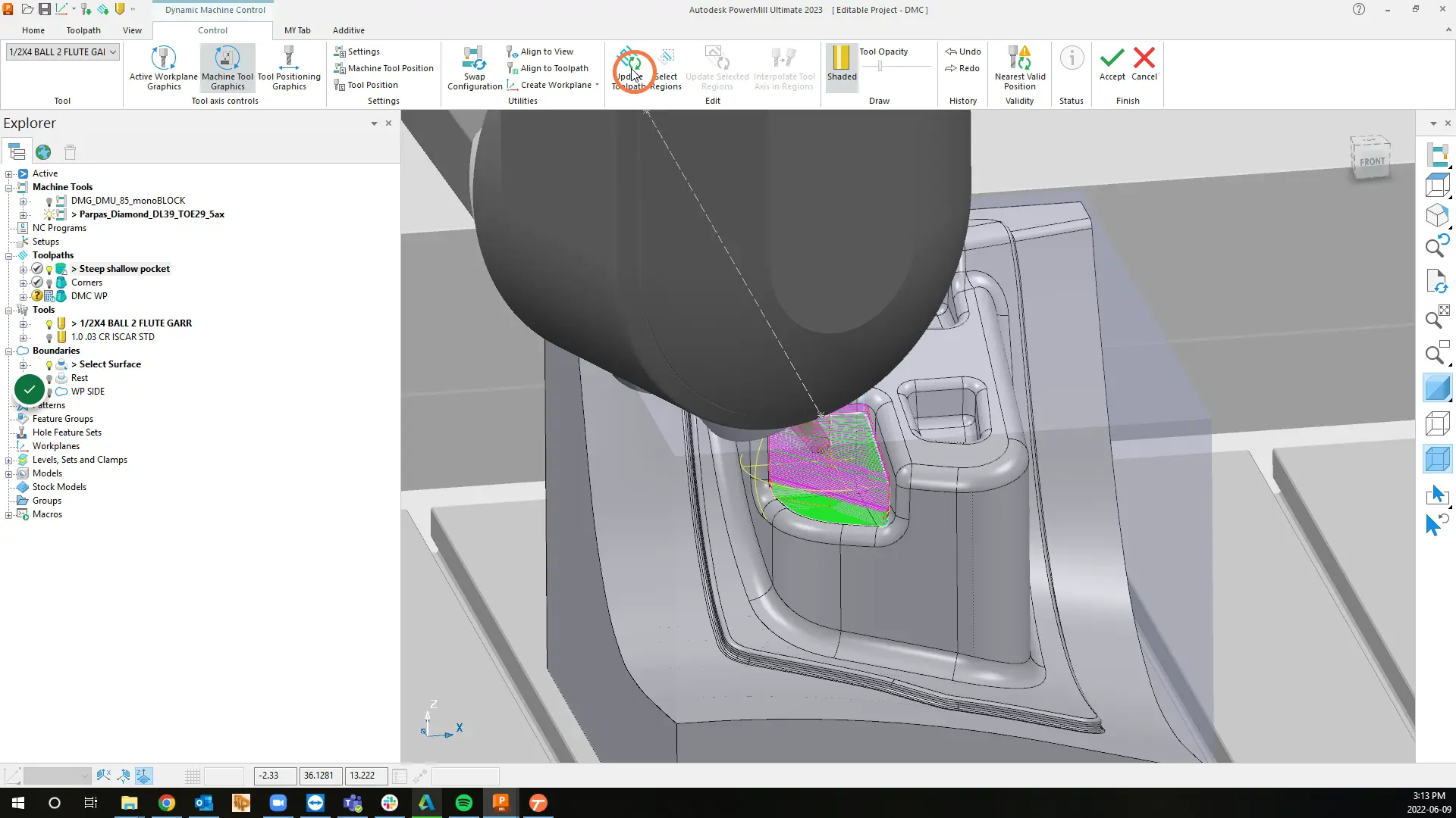 Update Toolpath