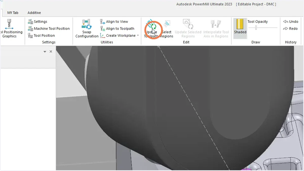 Update Toolpath