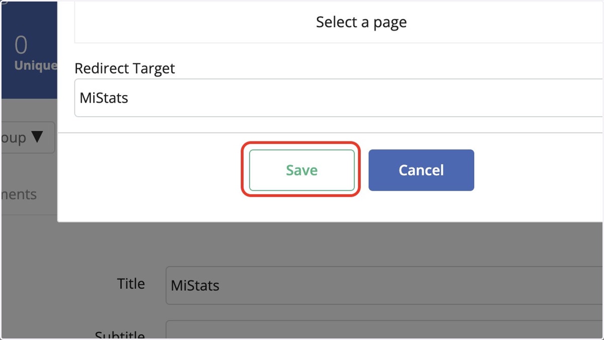Click on Save