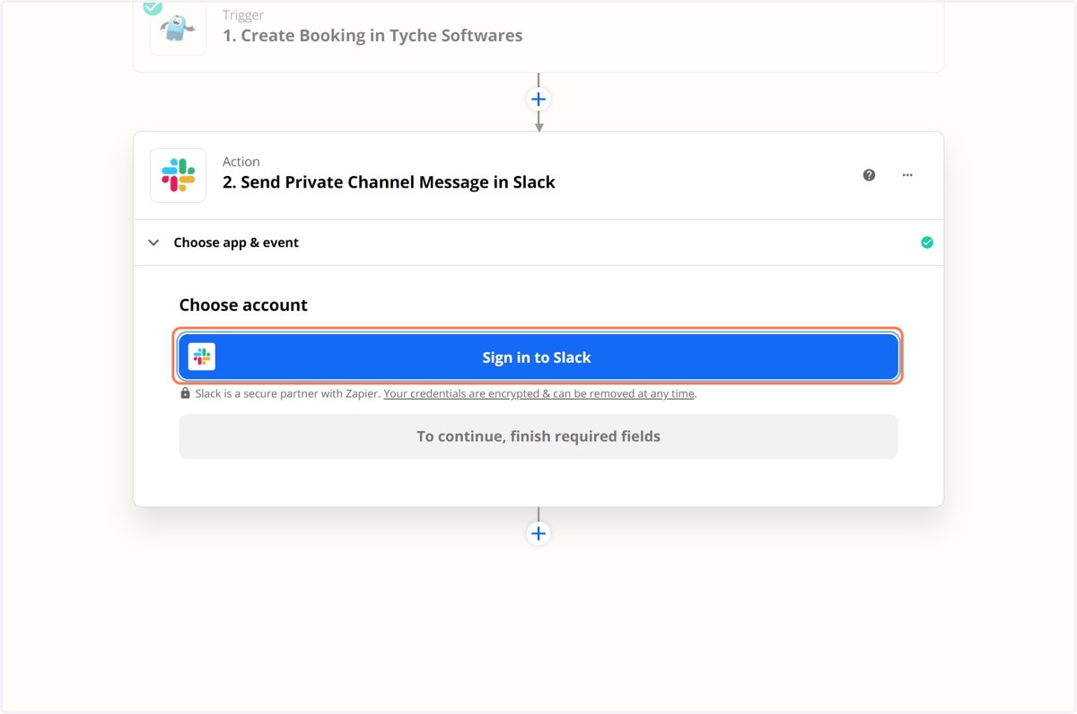 Click on Sign in to Slack
