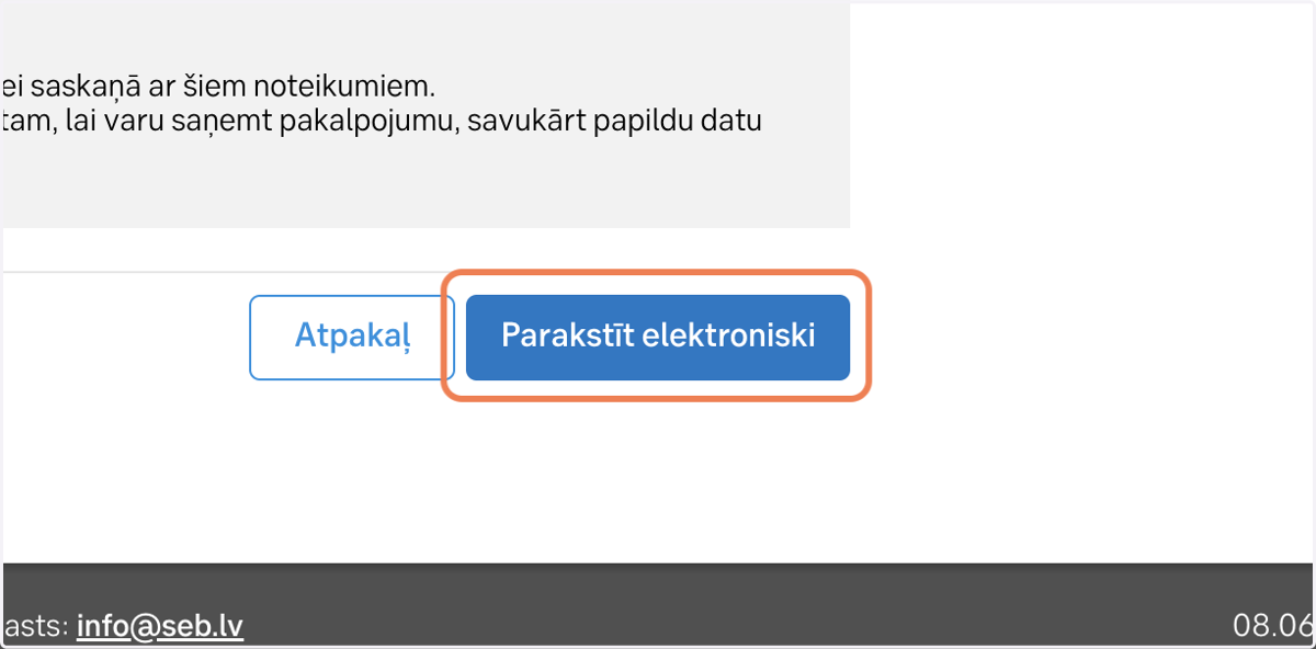 Nospied Parakstīt elektroniski