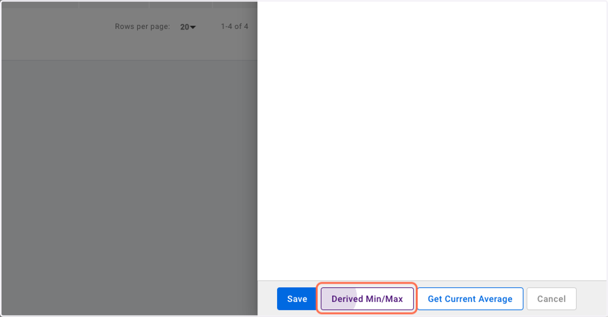 OPTIONAL: Click on Derived Min/Max if you shall like to alter the minimum and maximum price for the selected room type accordingly.