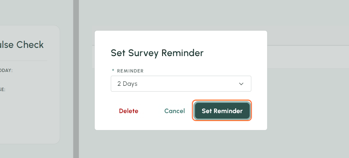 Edit the Reminder's time, and click Set Reminder to save