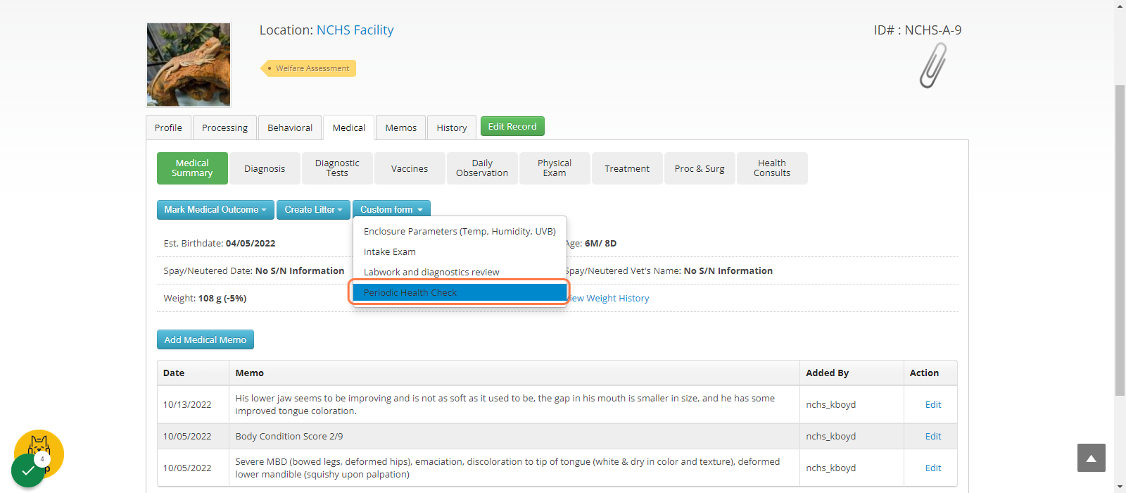 Select Periodic Health Check