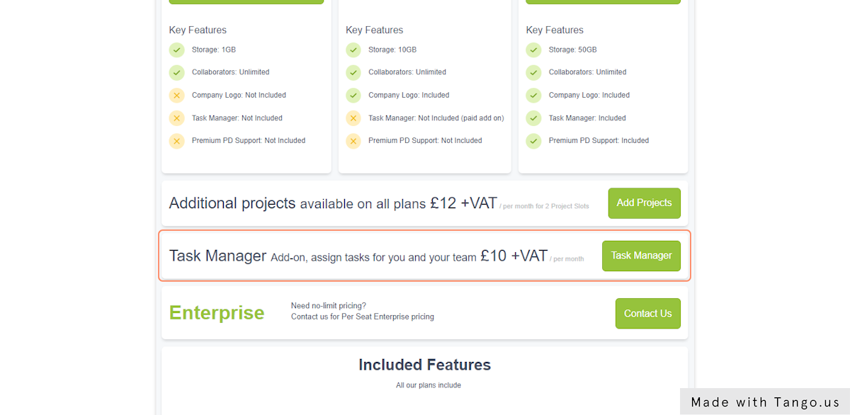 Click on Task Manager Add-on, assign tasks for you and your team £10 +VAT / per month…