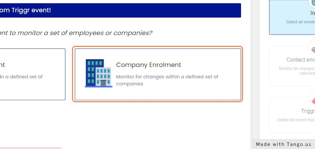 Choose Company Enrolment