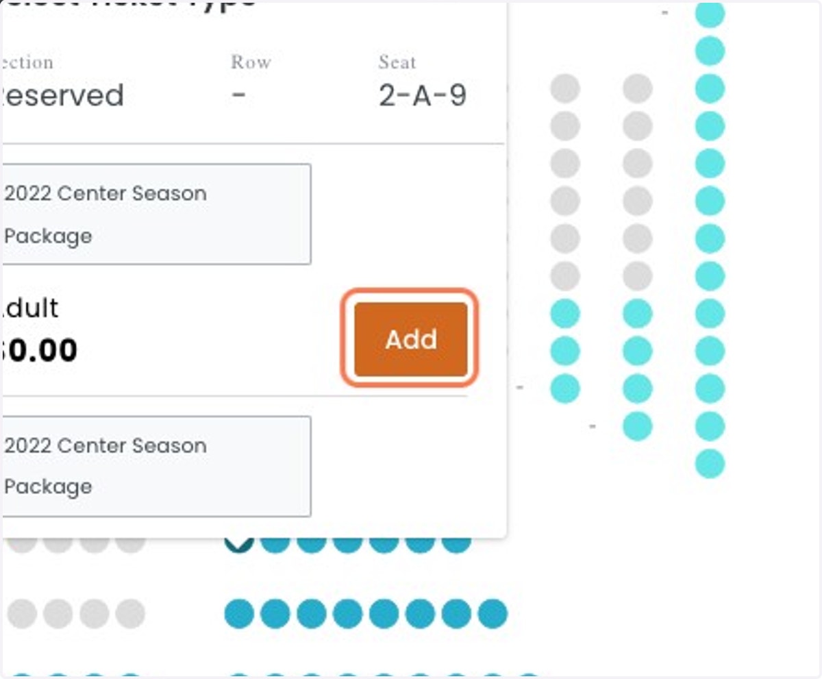 Click 'Add' for $0.00 Tickets