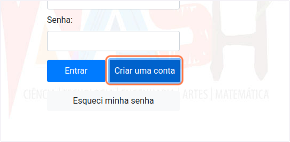 Click on Criar uma conta
