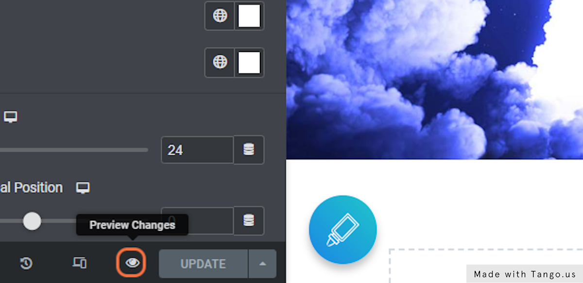 Click on Preview Changes to see your new slider in action!