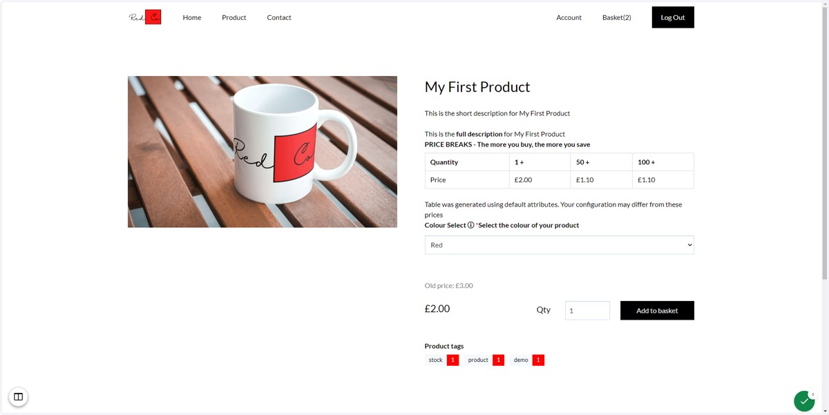 Your initial page layout