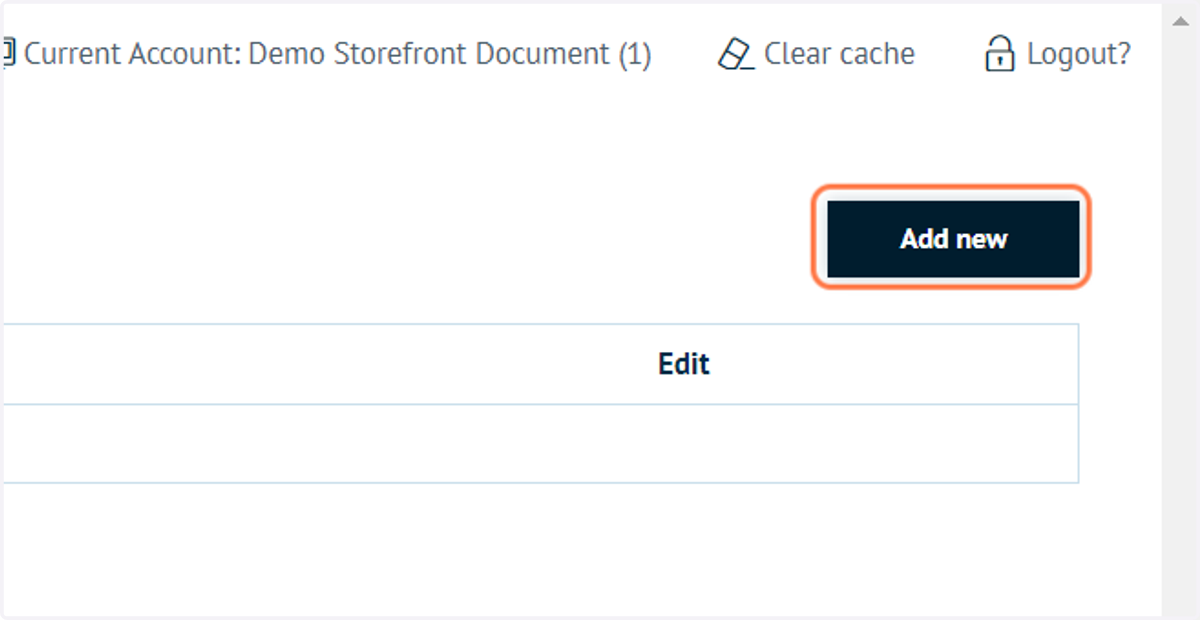 To create a new attribute, click on Add new