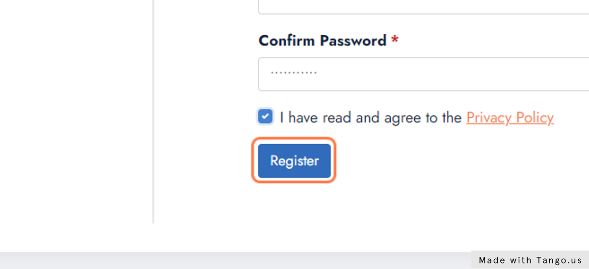 Click on Register