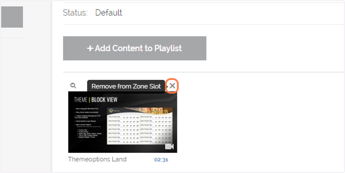 Remove the demo video.