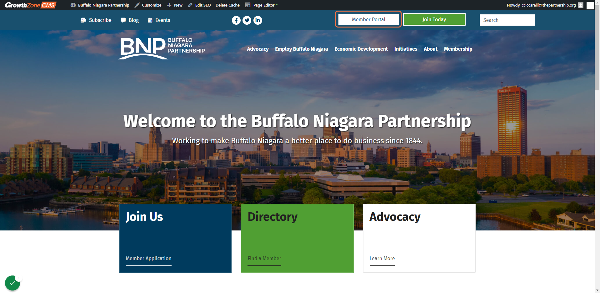 Click on Member Portal