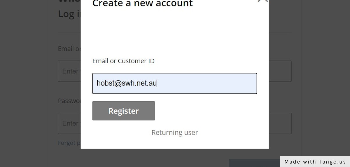 Sign in or create new account