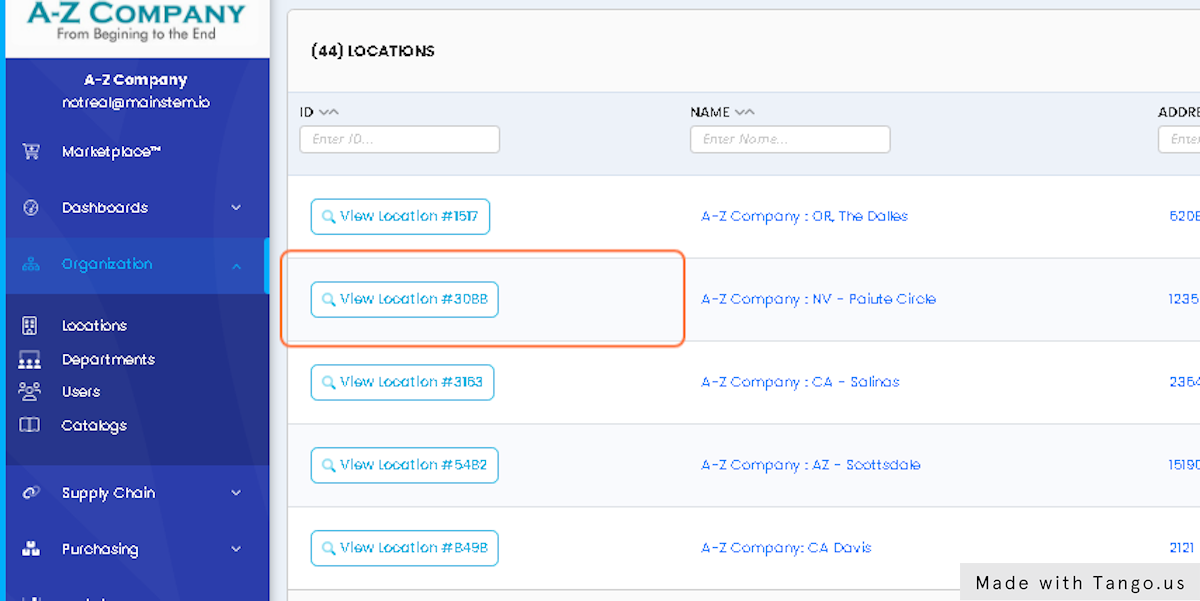 To Add A Freight Profile, Click Into "View Location"