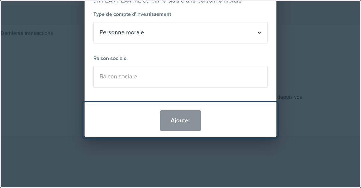 Cliquer sur le bouton "Ajouter".