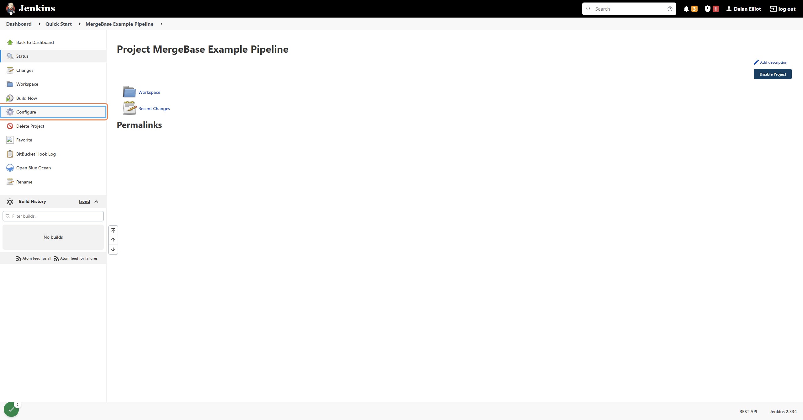 Click on Configure