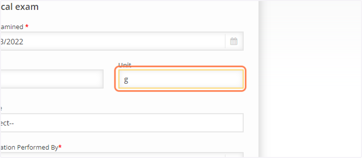 Change from lbs to g