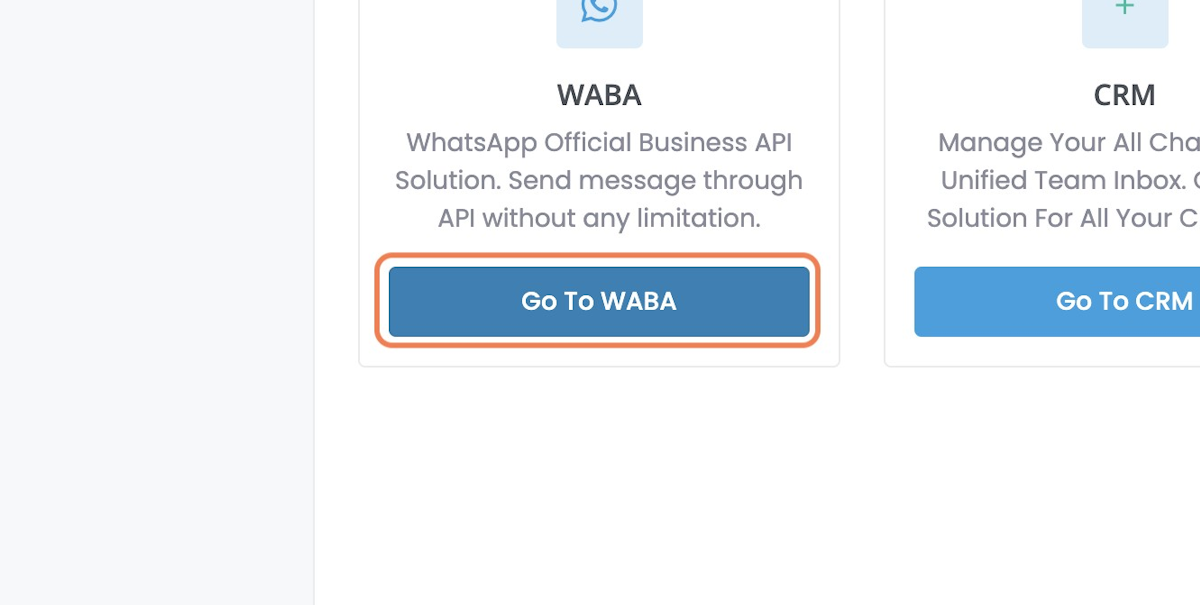 Go To WABA Platform