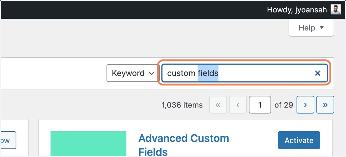 Click on Search Plugins