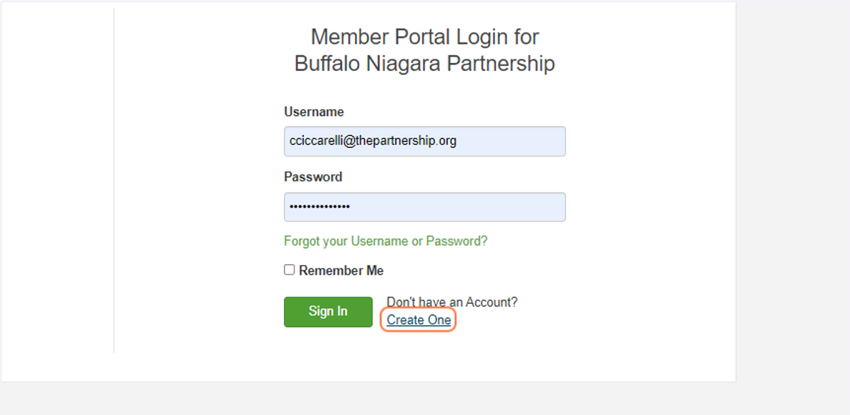 You can create your account on this page.