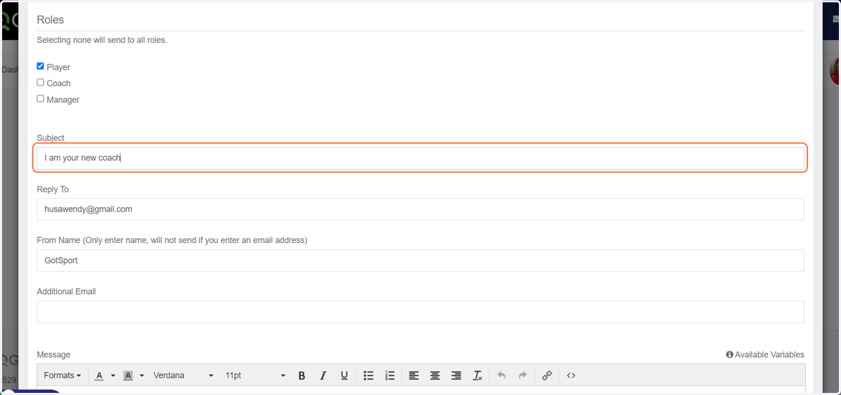 Type your message and send