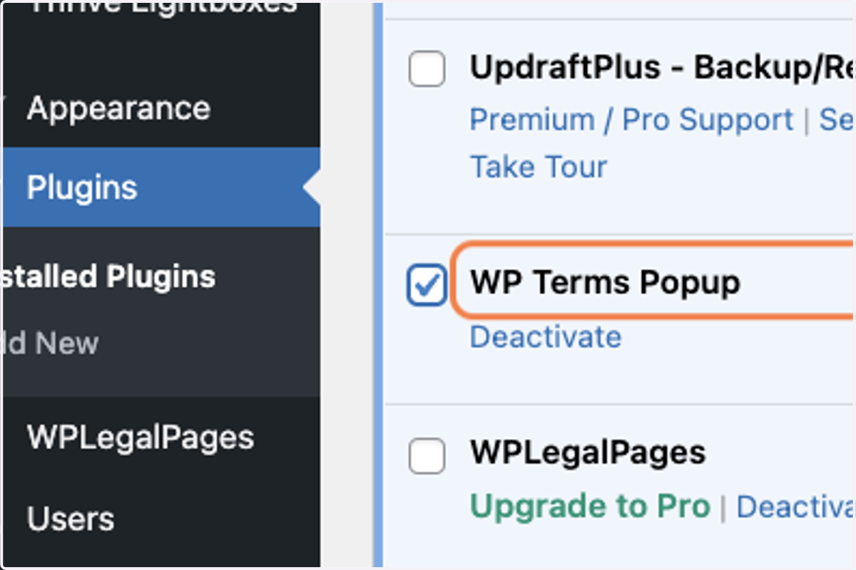 Check Select WP Terms Popup - the next Wordpress Plugin That I want to delete.