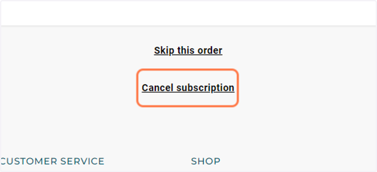 Click on Cancel subscription