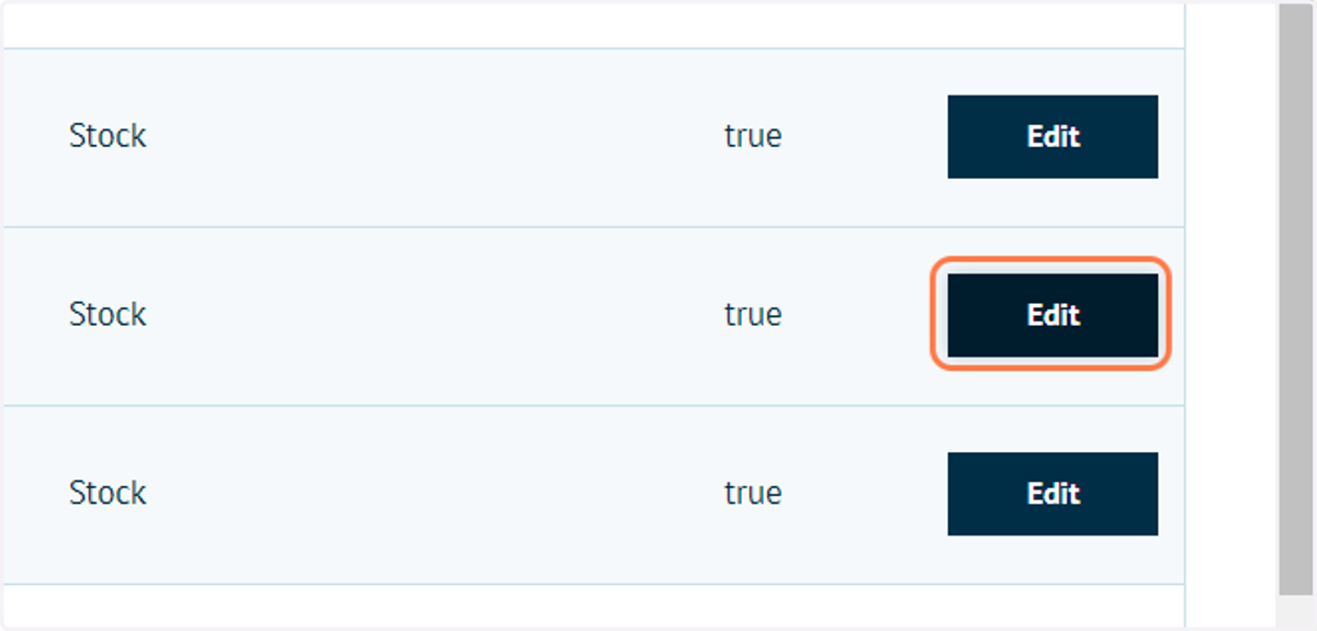Choose a product and click on Edit