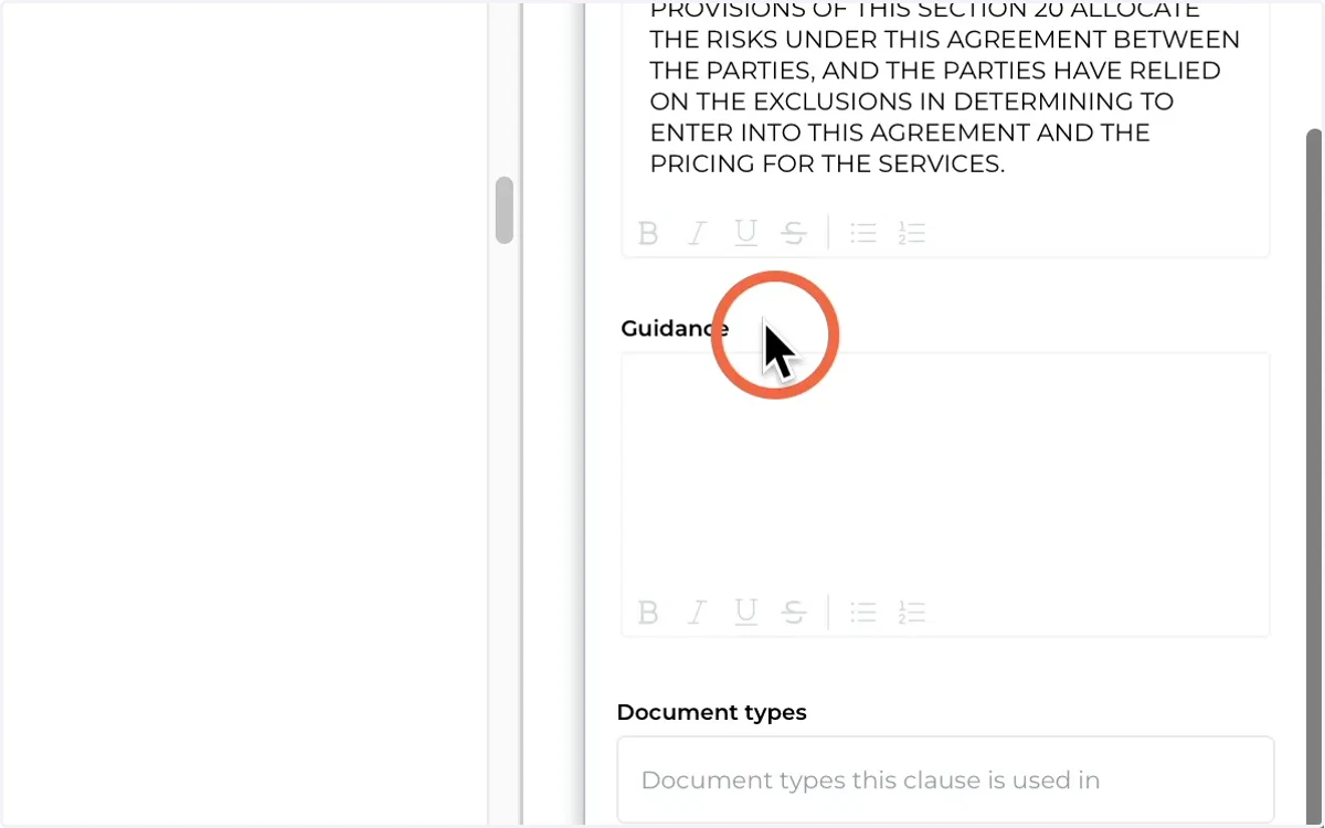 Clause Guidance