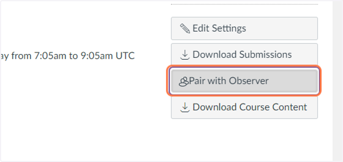 Click on Pair with Observer on the right hand (or bottom) area of the screen.