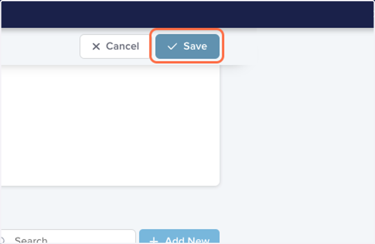 Click on Save