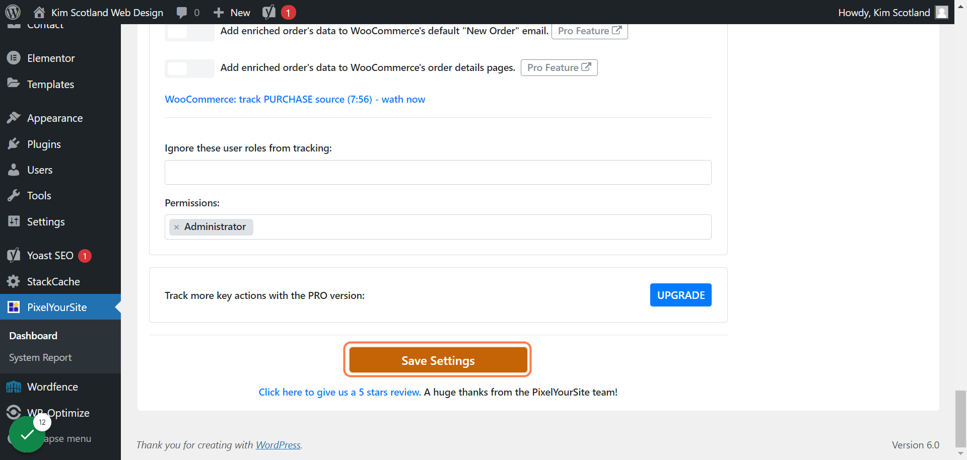 Click on Save Settings