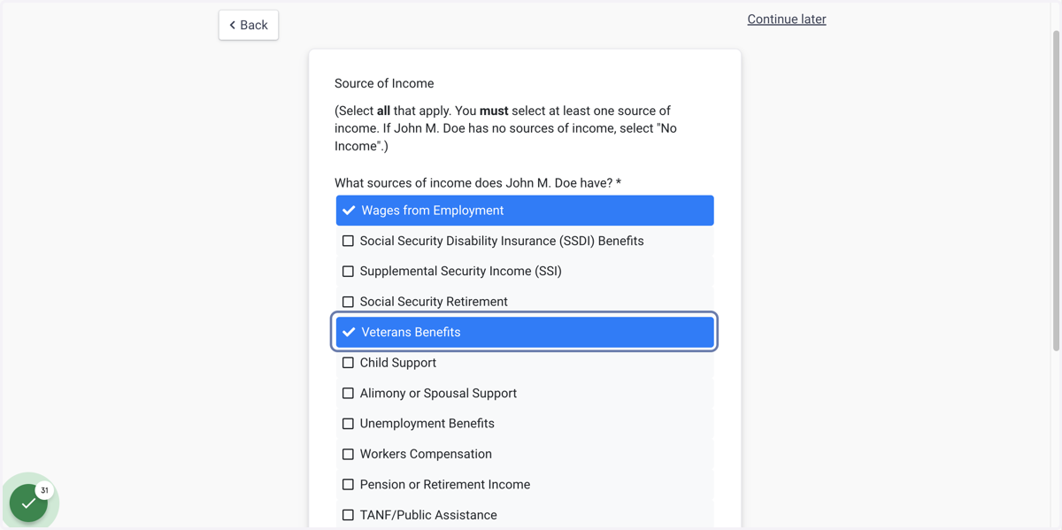 Check Veterans Benefits