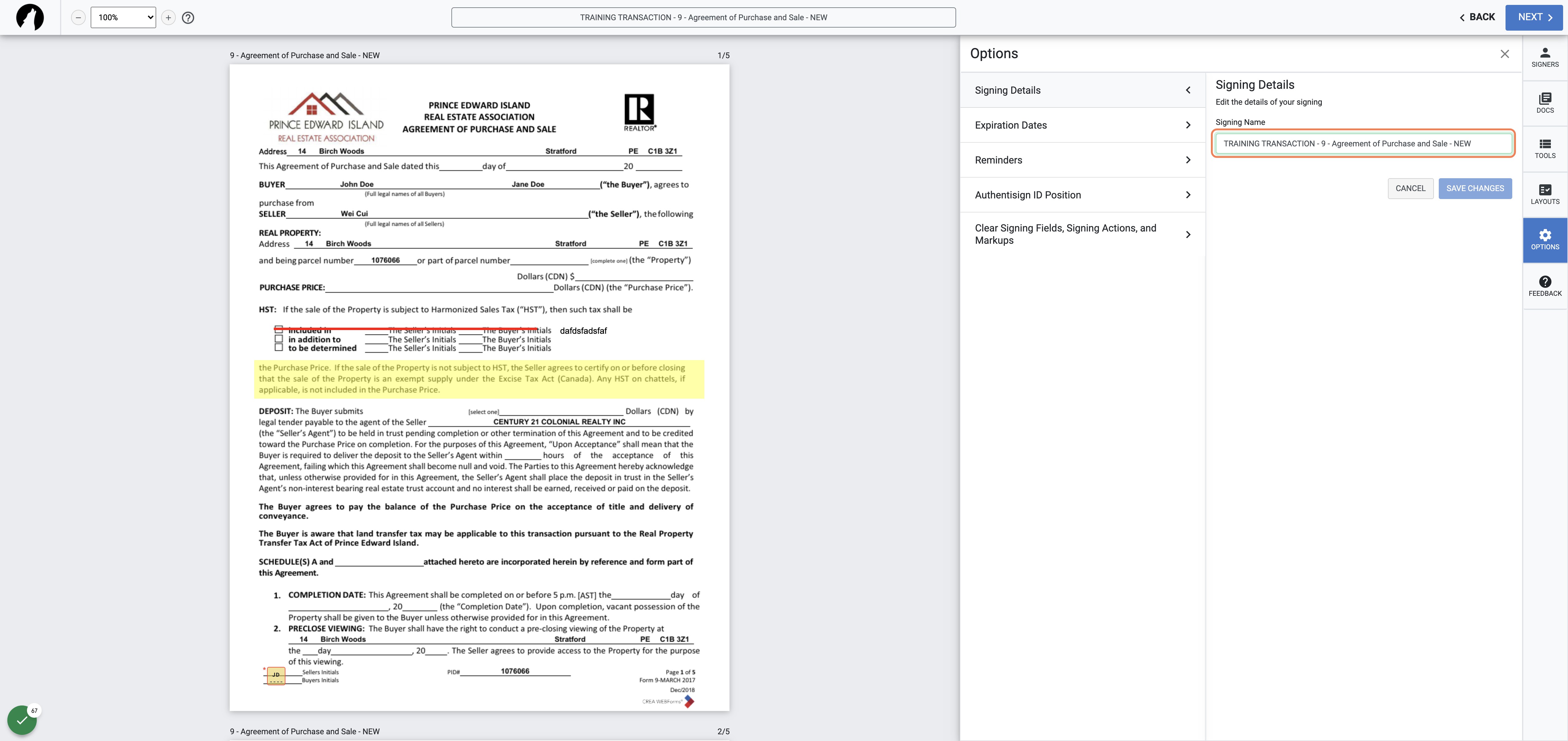 Steps to Use Authentisign with Transaction Desk – CENTURY 21 Colonial ...