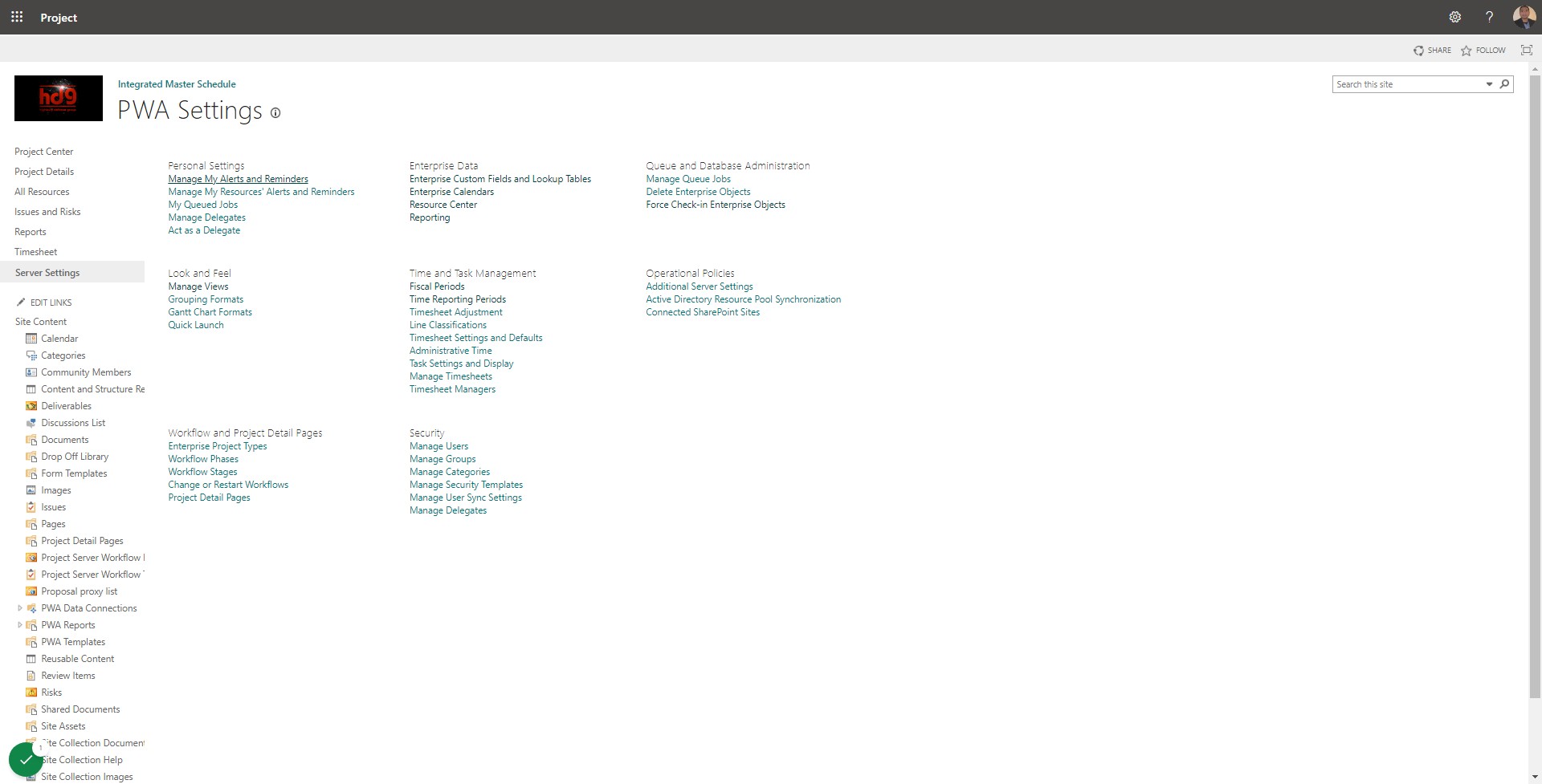 Click on Manage My Alerts and Reminders