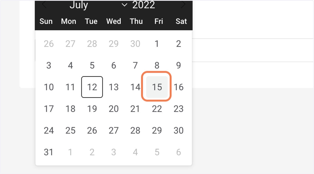 Select the date.