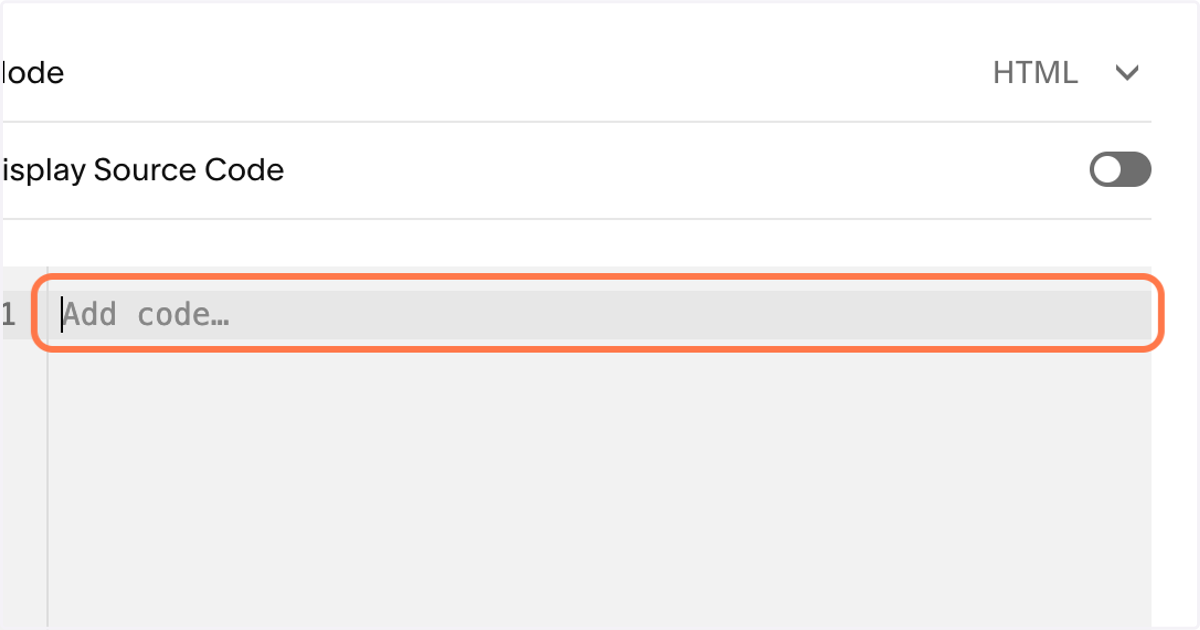 Type or paste code "<div id="services"></div>" into element