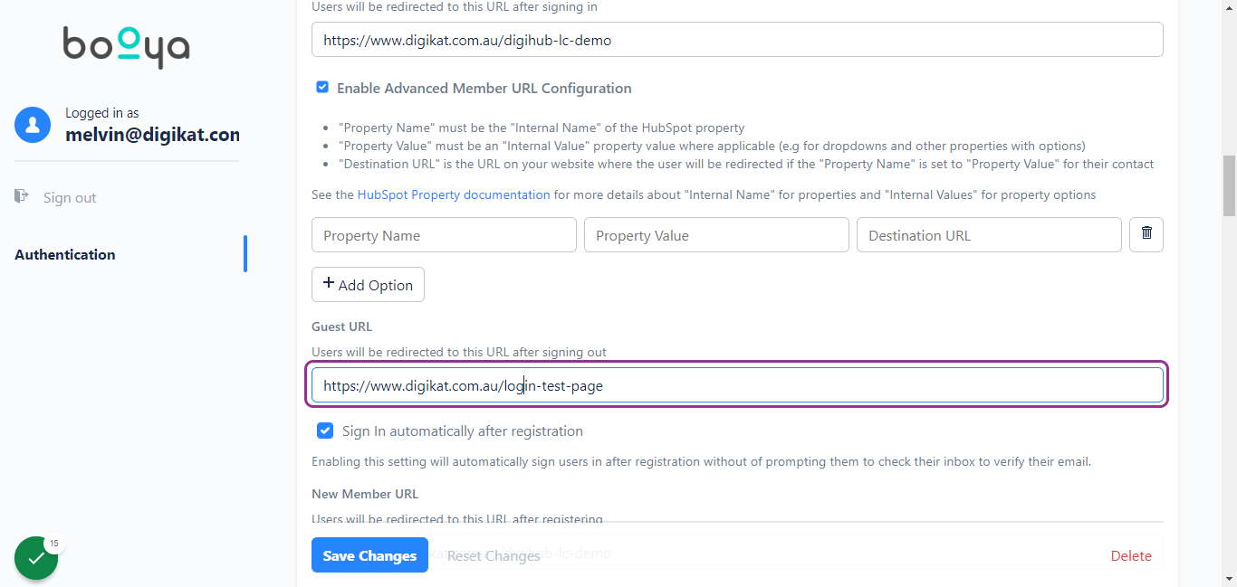 Setup your own login page URL in HubSpot Website Pages/Landing Pages