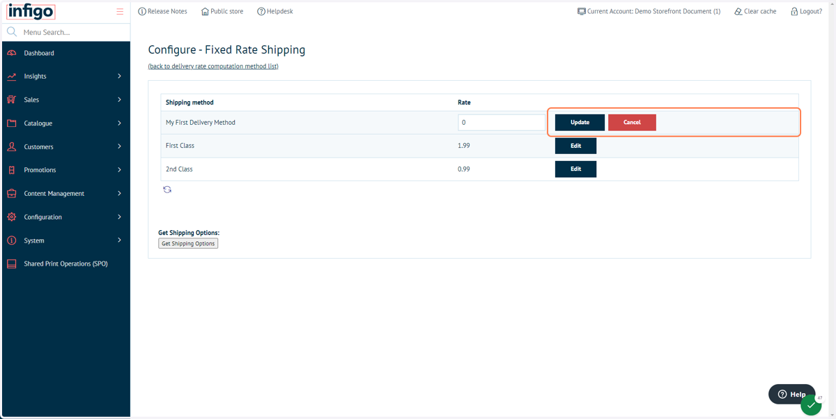 Define Fixed Rate Shipping costs