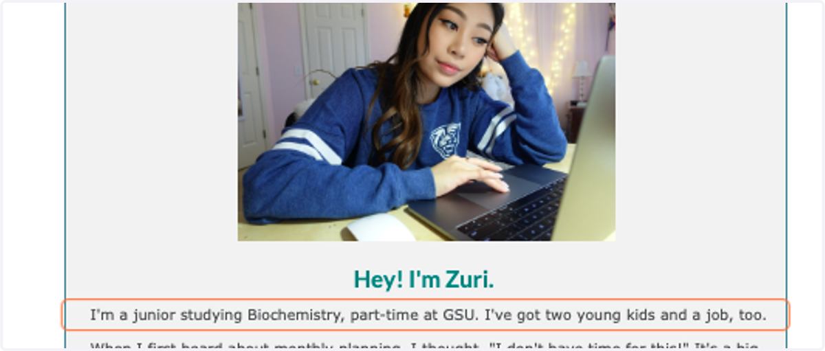 Tone: Characters exemplify and reflect the diverse GSU student body and stories