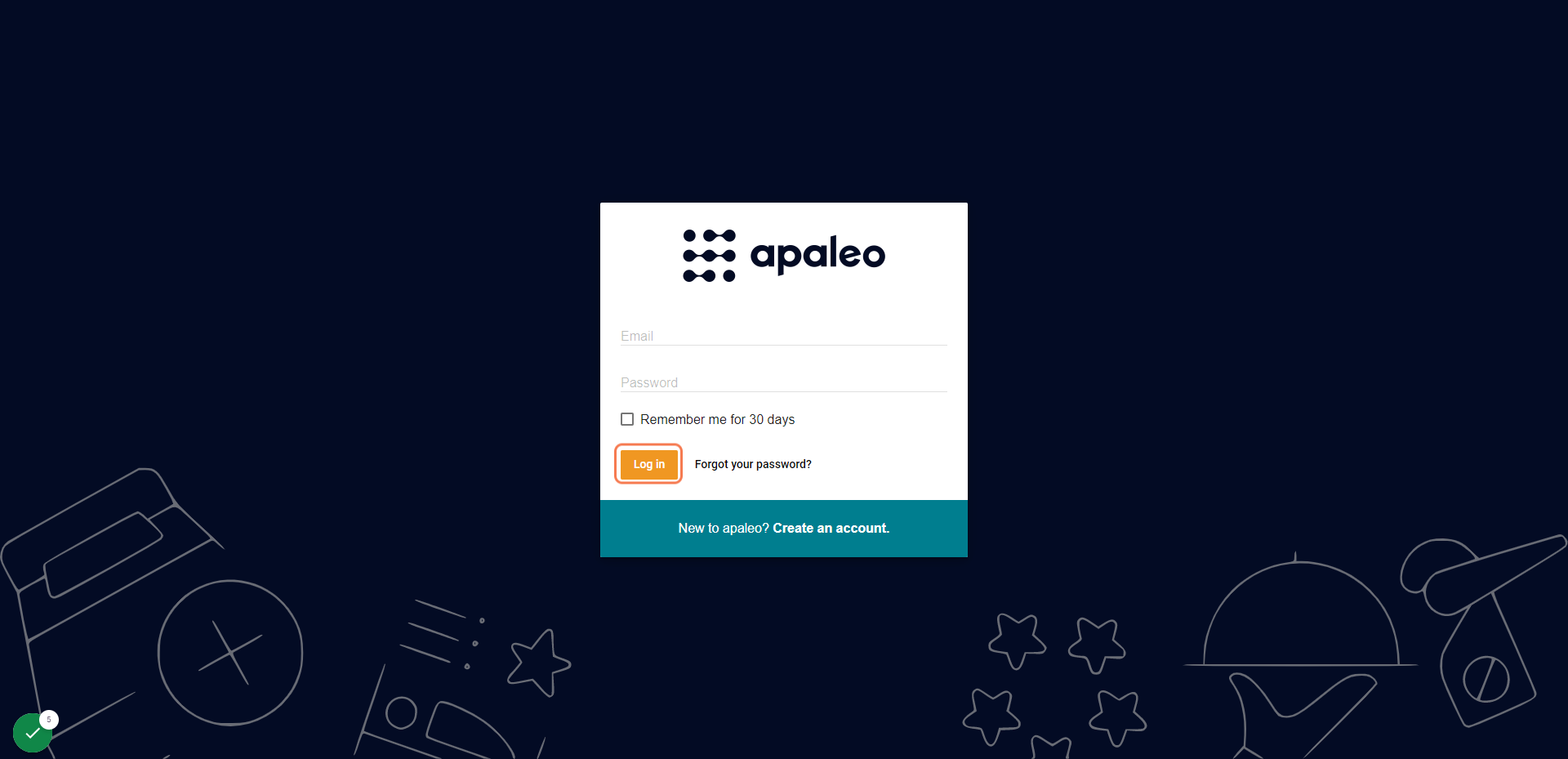 Click on Log in